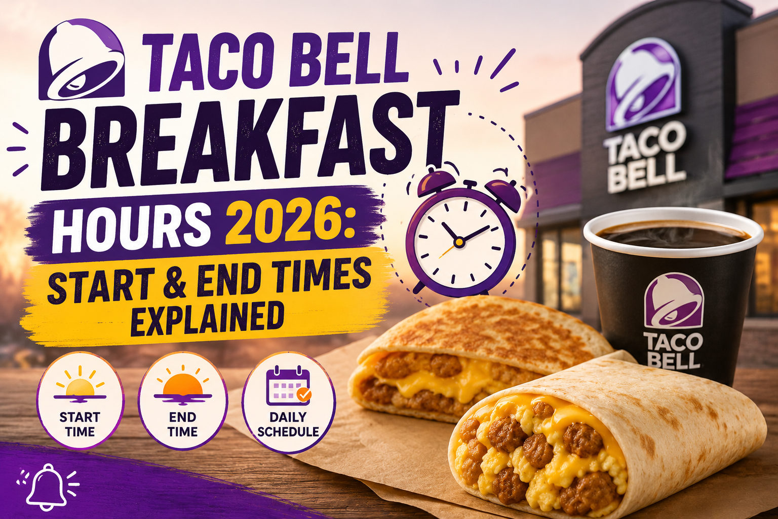 Taco Bell Breakfast Hours 2026: Start & End Times Explained