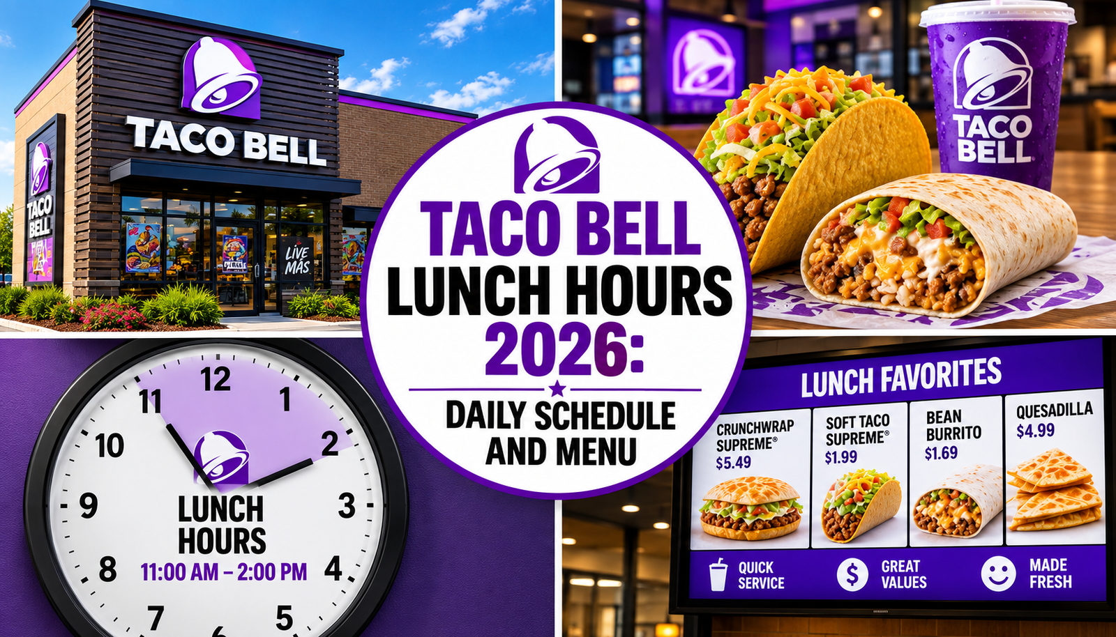 Taco Bell Lunch Hours 2026: Daily Schedule and Menu