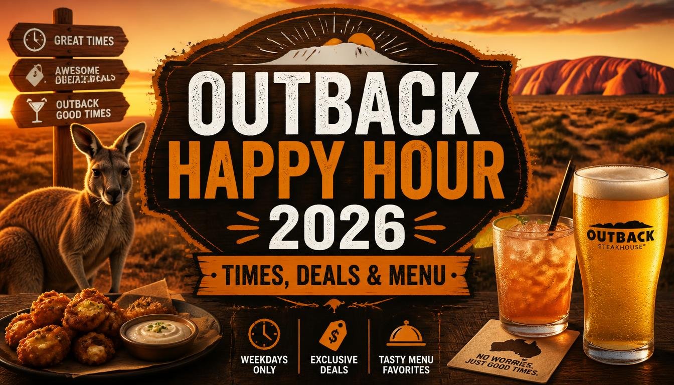 Outback Happy Hour 2026: Times, Deals & Menu