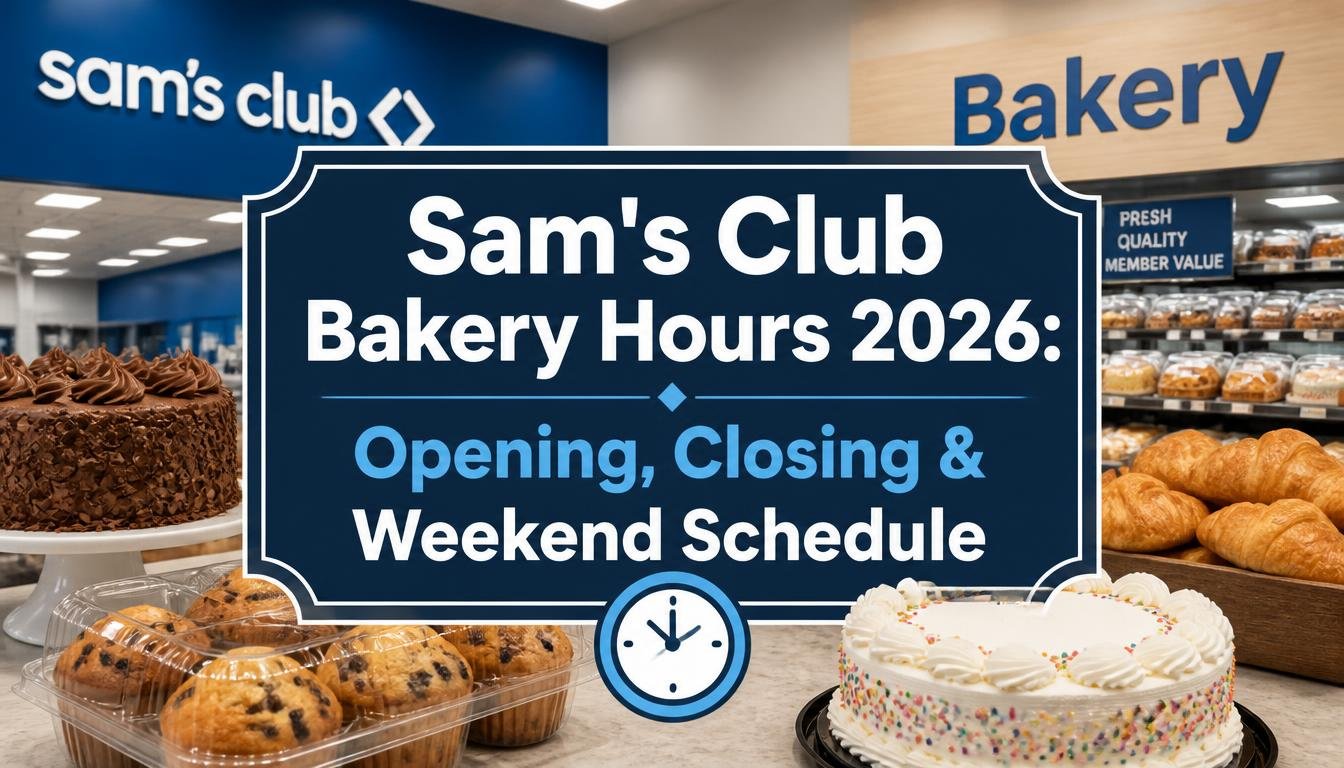 Sam’s Club Bakery Hours 2026: Opening, Closing & Weekend Schedule
