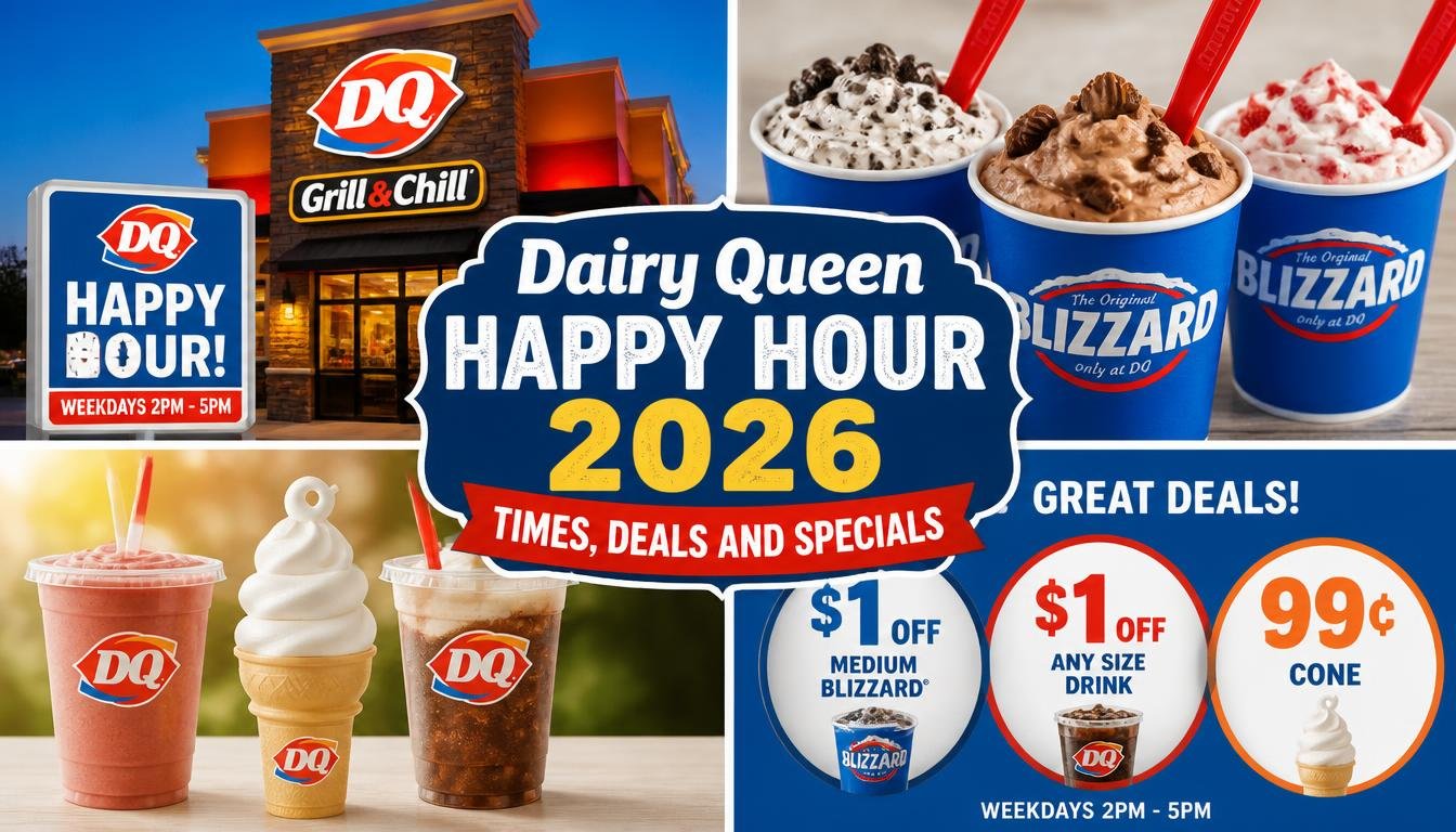 Dairy Queen Happy Hour 2026: Times, Deals and Specials