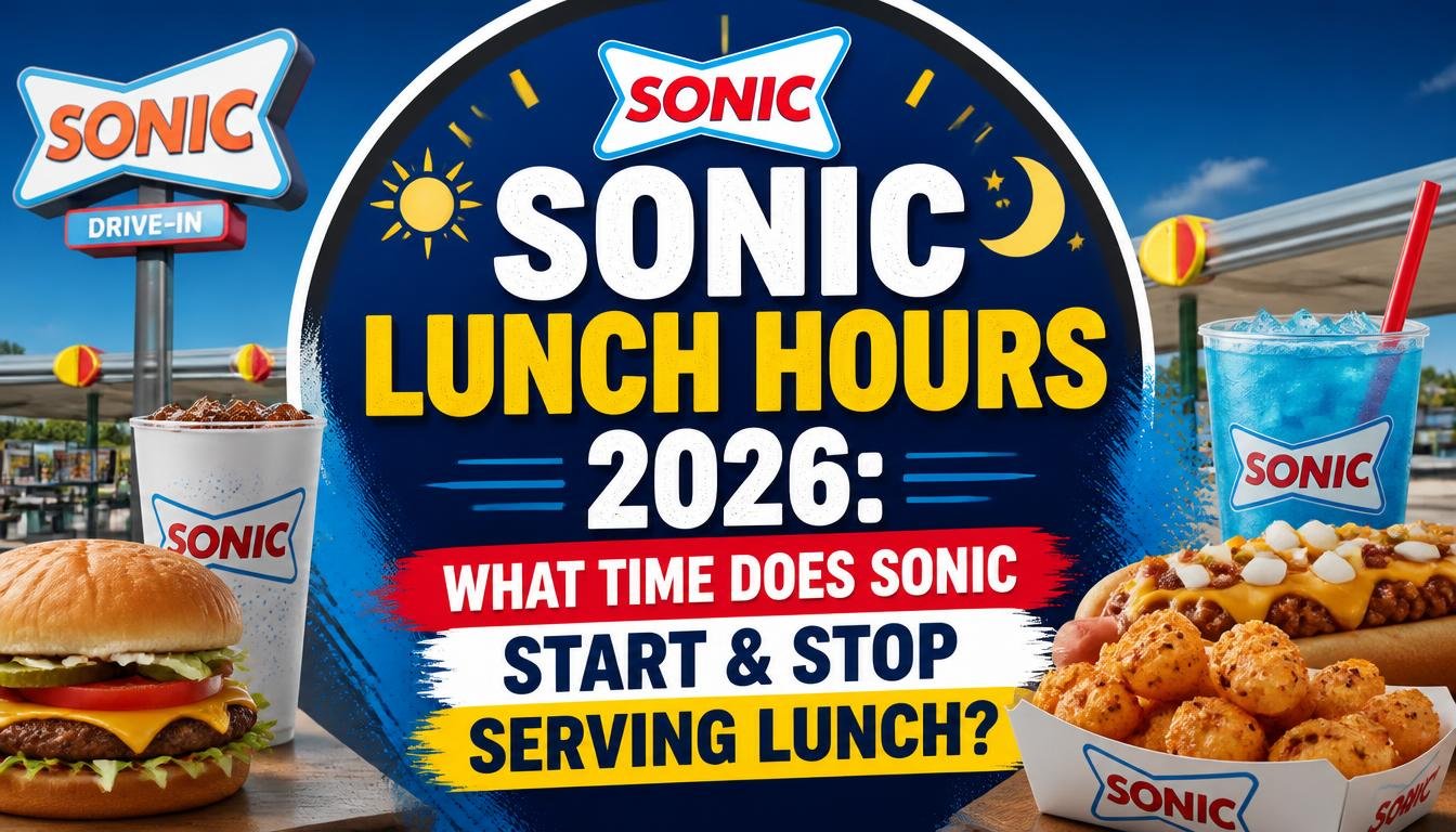 Sonic Lunch Hours 2026: What Time Does Sonic Start & Stop Serving Lunch?