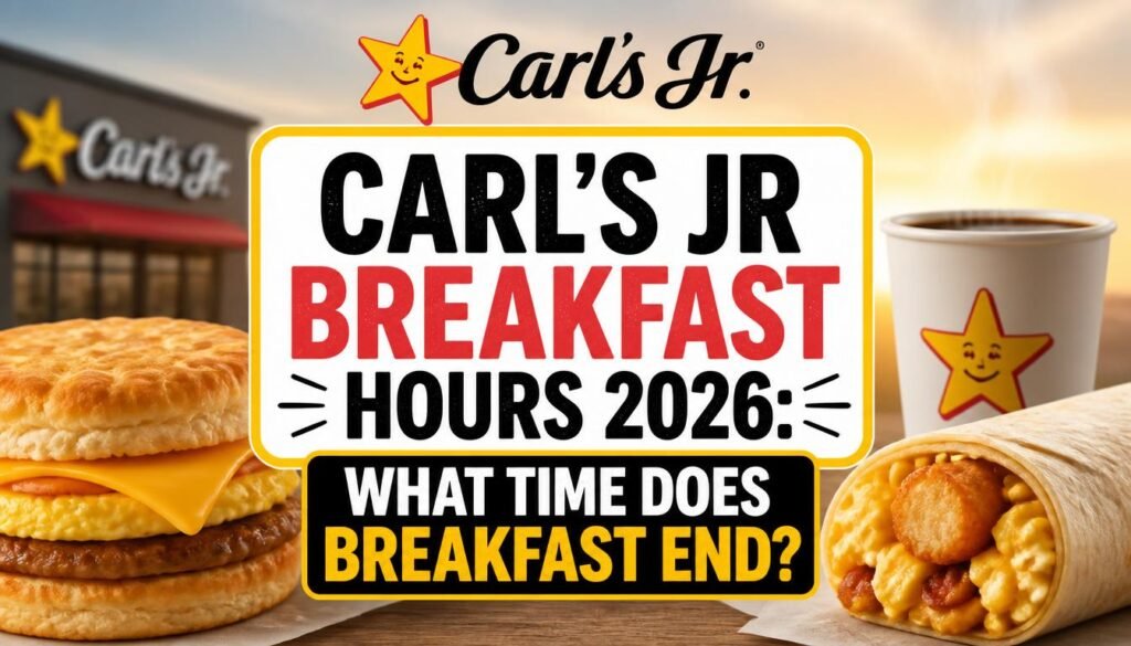 Carl Henry Carl’s Jr Breakfast Hours 2026: Start & End Times