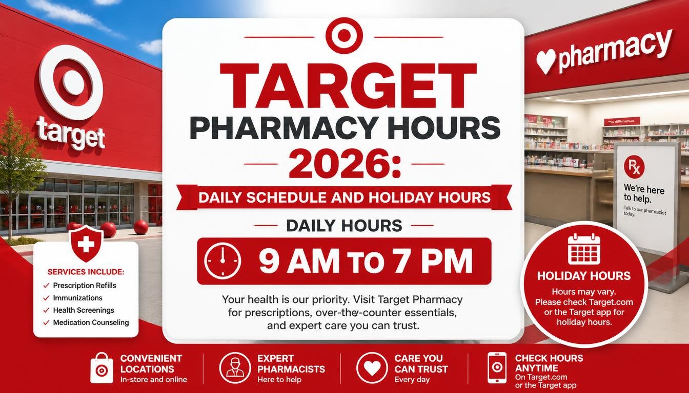 Target Pharmacy Hours 2026: Daily Schedule and Holiday Hours
