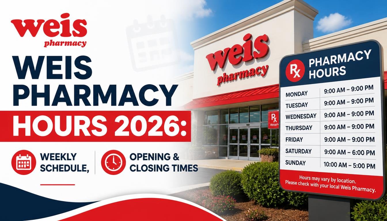 Weis Pharmacy Hours 2026: Weekly Schedule, Opening and Closing Times